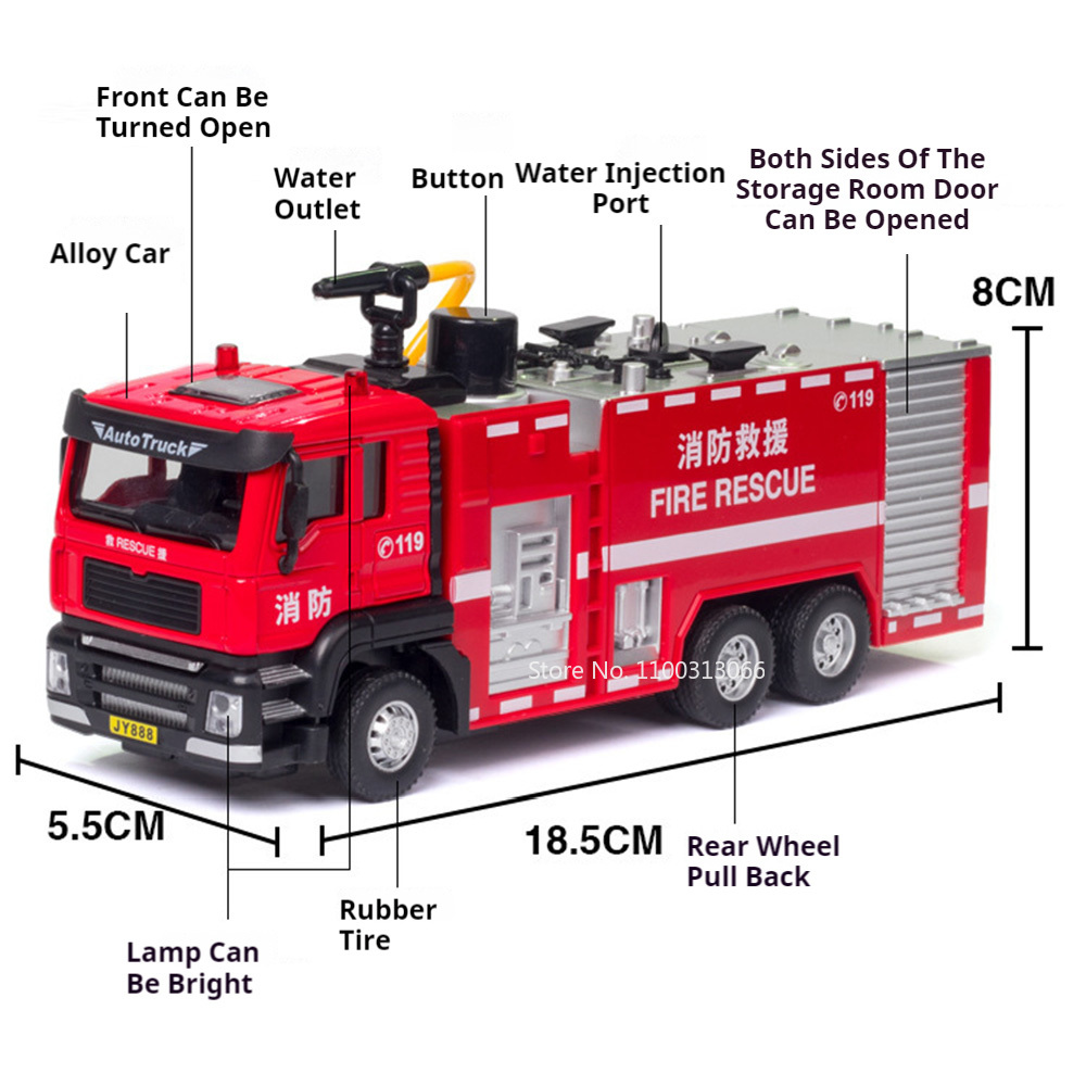1/50 Ladder Fire Engine Car Mo - Fire Escape Ladder 评论和价格